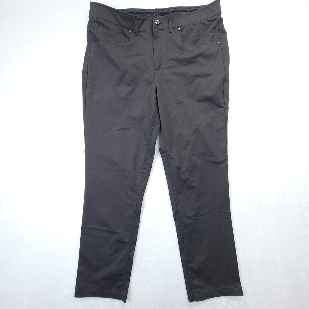 Avalanche Pants Mens 37x29 Dark Gray Travler Relaxed Straight Performance
